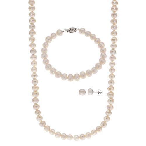PearLustre by Imperial Freshwater Cultured Pearl Necklace Bracelet ...