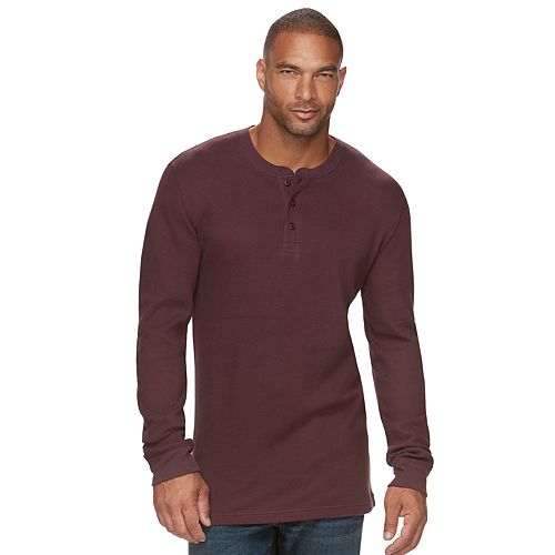 Big & Tall SONOMA Goods for Life™ Slim-Fit Thermal Performance Henley