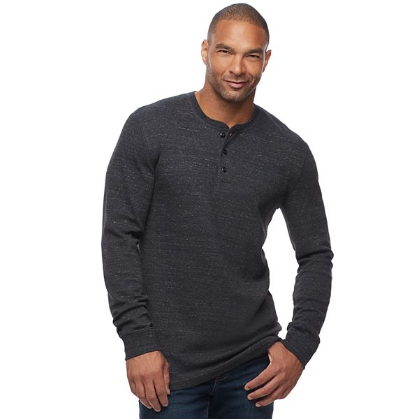 Big & Tall Sonoma Goods For Life® Slim-Fit Thermal Performance Henley