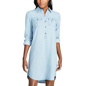 Women's Chaps Twill Shirt Dress