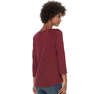 Women's Sonoma Goods For Life® Embroidered Yoke Top