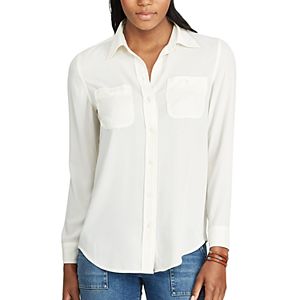 Women's Chaps Georgette Button-Up Shirt