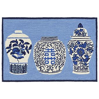 Liora Manne Frontporch Ginger Jars Indoor Outdoor Rug