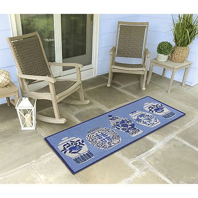 Liora Manne Frontporch Ginger Jars Indoor Outdoor Rug