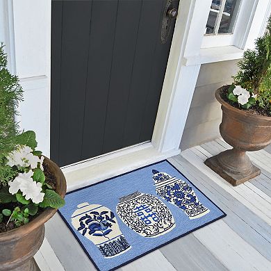 Liora Manne Frontporch Ginger Jars Indoor Outdoor Rug