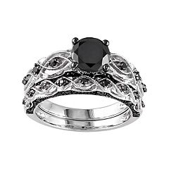 Black Diamond Bridal Sets Rings Jewelry Kohl S