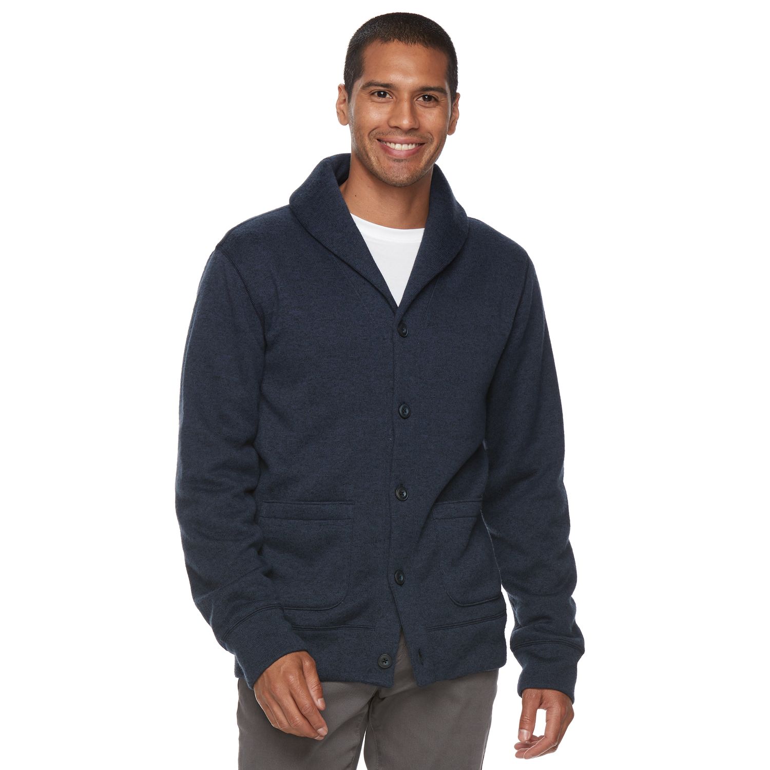 fleece cardigan sweater