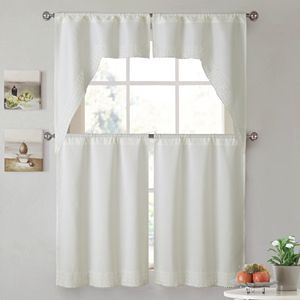 VCNY 4-piece Noelle Kitchen Curtain Set
