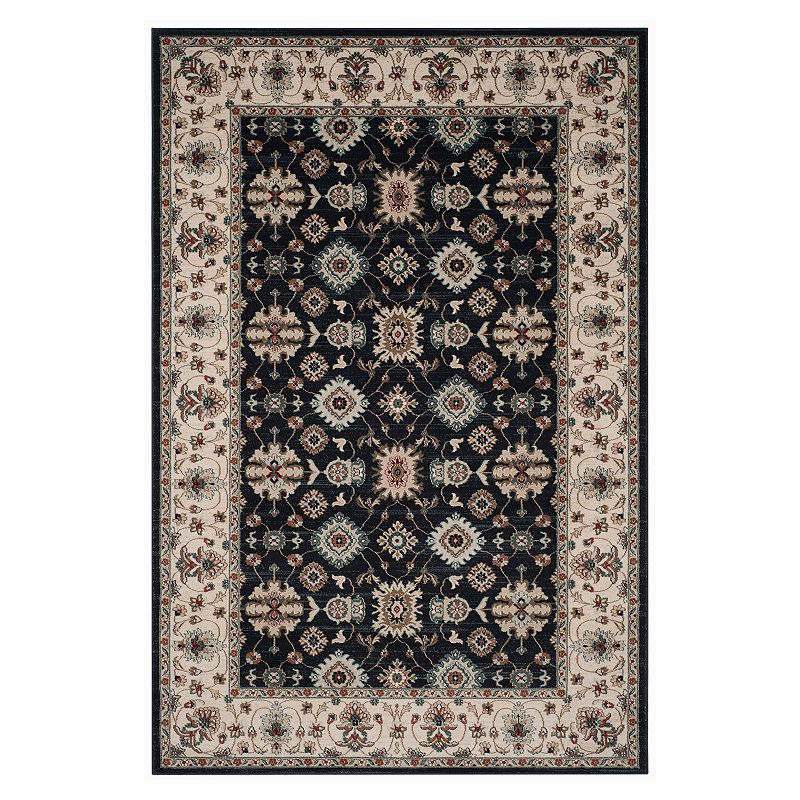 Safavieh Lyndhurst Framed Floral Rug, Blue, 6X9 Ft