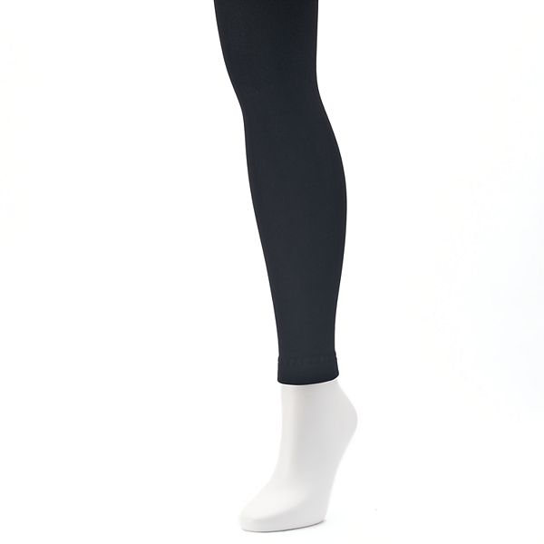 Fleece lined shop footless tights