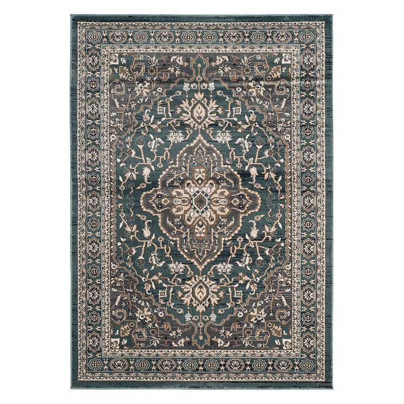 Safavieh Lyndhurst Framed Medallion Rug, Blue, 6X9 Ft