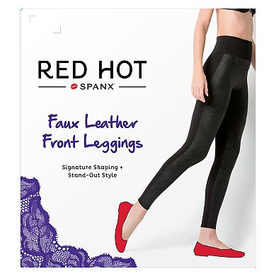 Red Hot by Spanx Faux Leather Panel Leggings