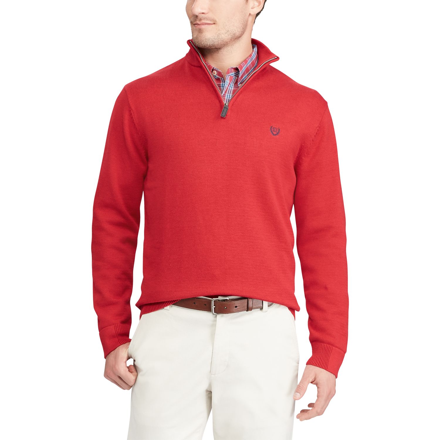 quarter zip sweater with tie