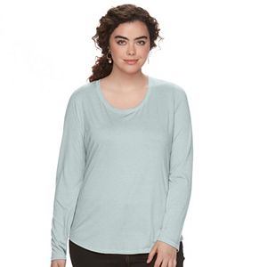 Juniors' Plus Size Mudd® Scoopneck Tee