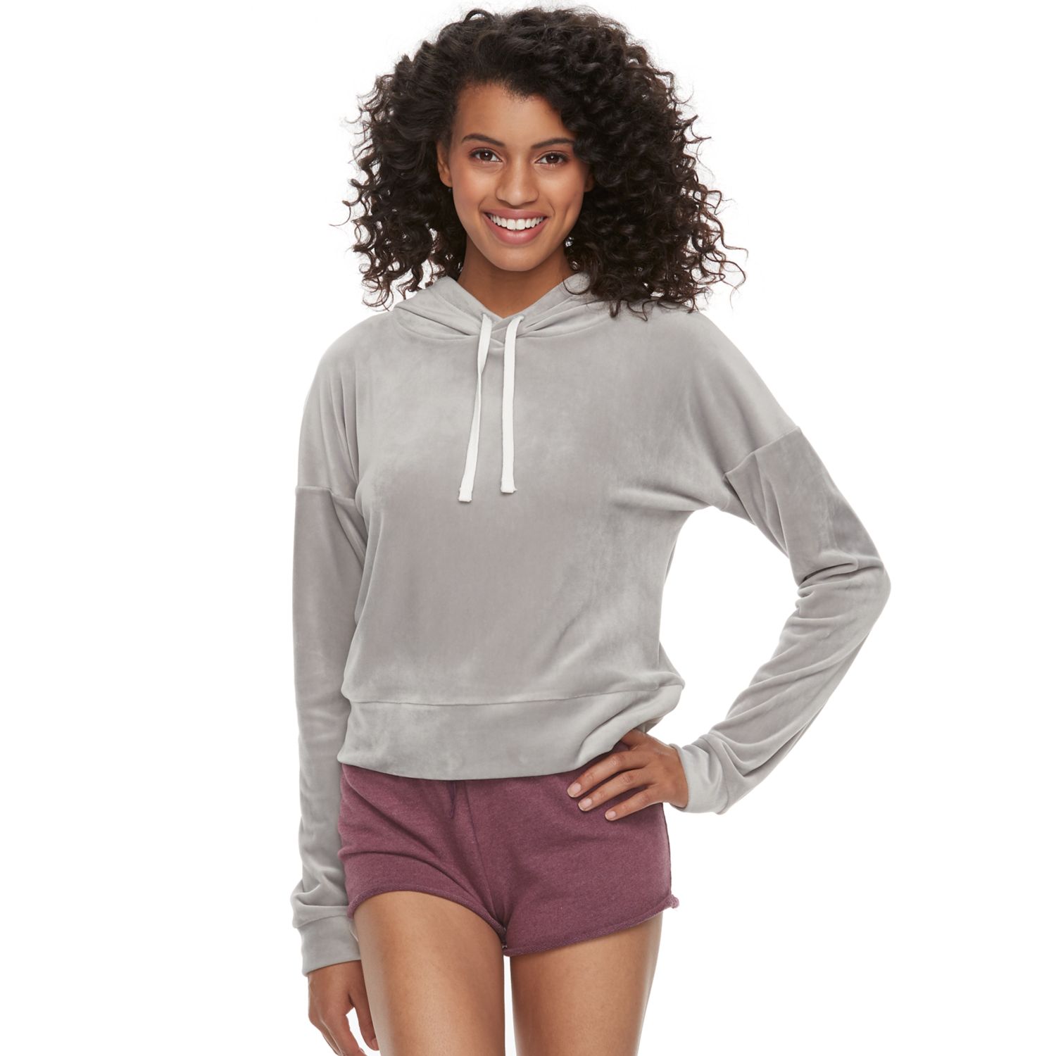 kohls cropped hoodie