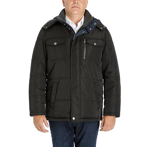 Men's Tower by London Fog Quilted Hooded Parka