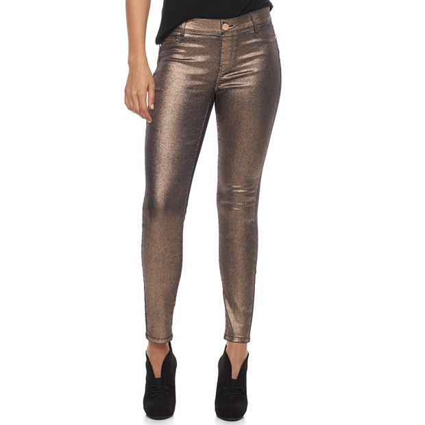 Women's Juicy Couture Coated Metallic Midrise Leggings