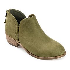 Womens olive green ankle boots hotsell