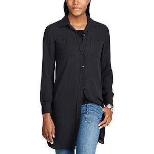 Women's Chaps Georgette Button-Down Tunic