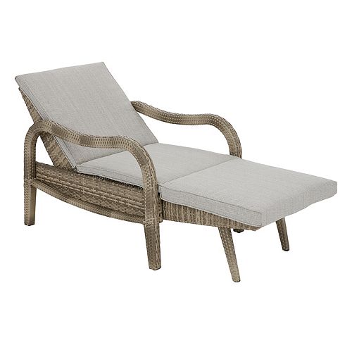 Madison Park Camden Adjustable Patio Chaise Lounge Chair