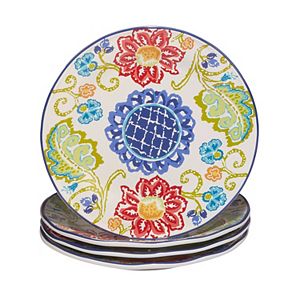Certified International San Marino 4-pc. Dinner Plate Set.