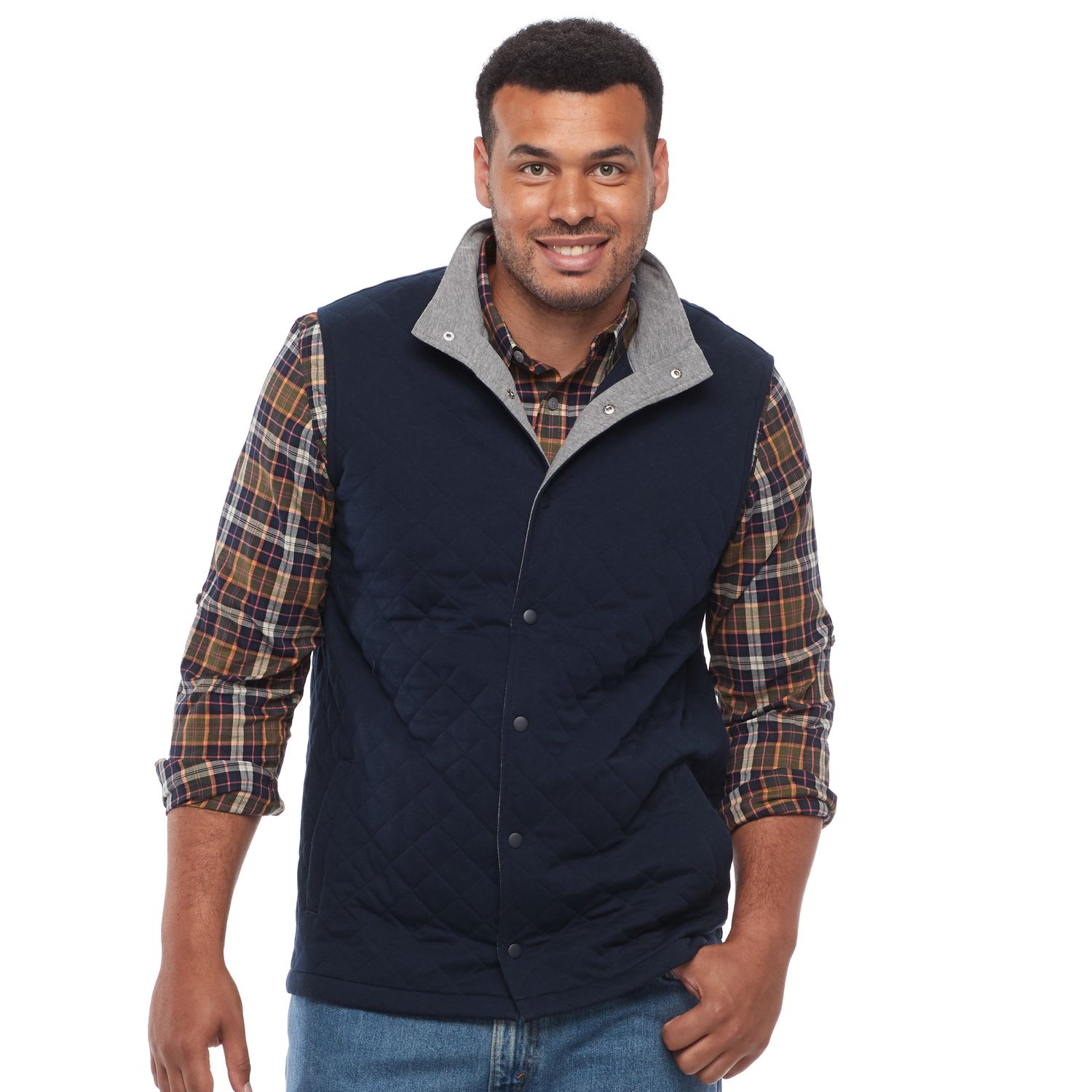 big and tall fleece vest