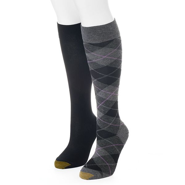 Women’s GOLDTOE 2-pk. Argyle Knee-High Socks