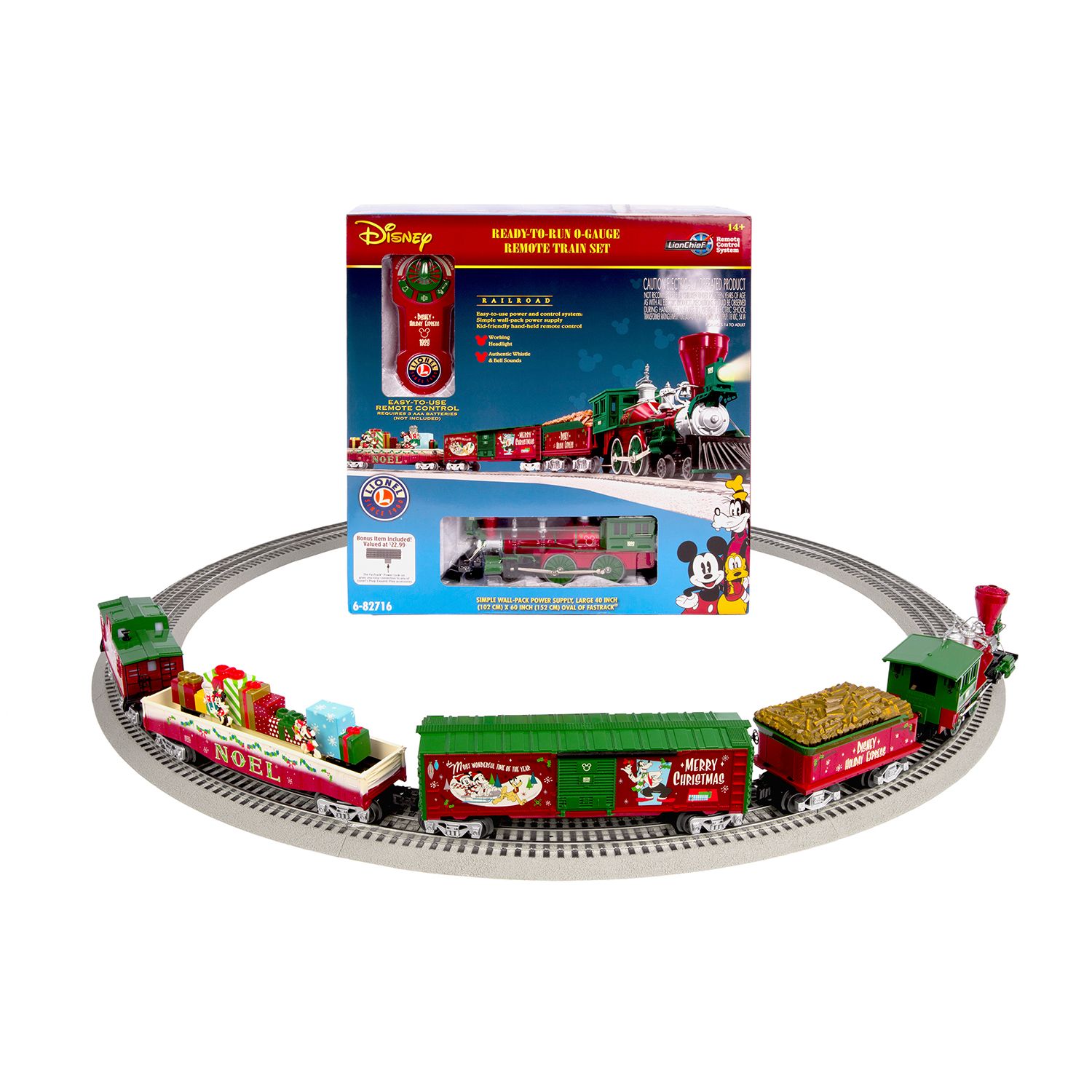 disney holiday train set