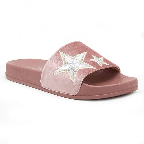 kohls pink sandals
