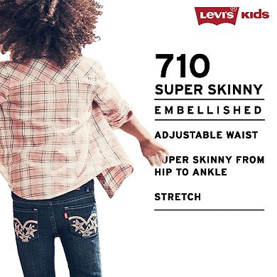 Girls 7-16 Levi's 710 Super Skinny Fit Embellished Jeans