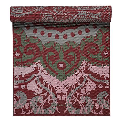 Gaiam 6mm Moroccan Swirl Reversible Om Yoga Mat