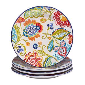Certified International San Marino 4-pc. Dessert Plate Set.