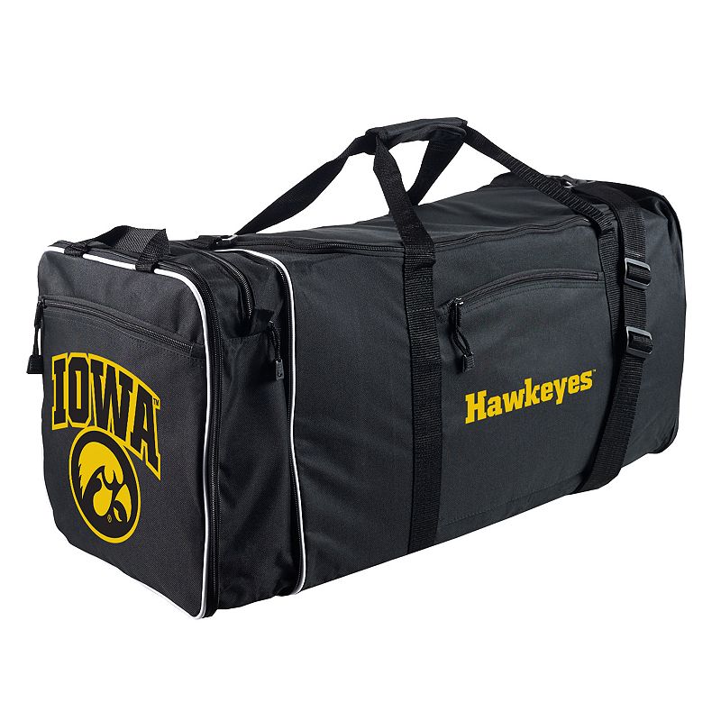 Iowa Hawkeyes Steal Duffel Bag, Black