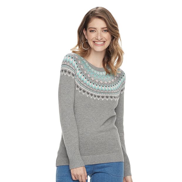 Kohls shop gray sweater