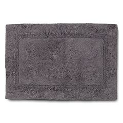 Shop Feather Touch Reversible Bath Rug Grey, Bath Rugs