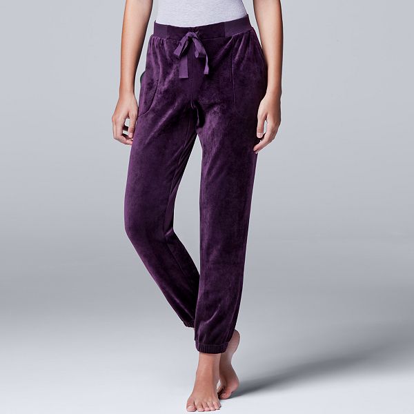 Women's Simply Vera Vera Wang Pajama Top & Banded Bottom Cropped Pajama  Pants