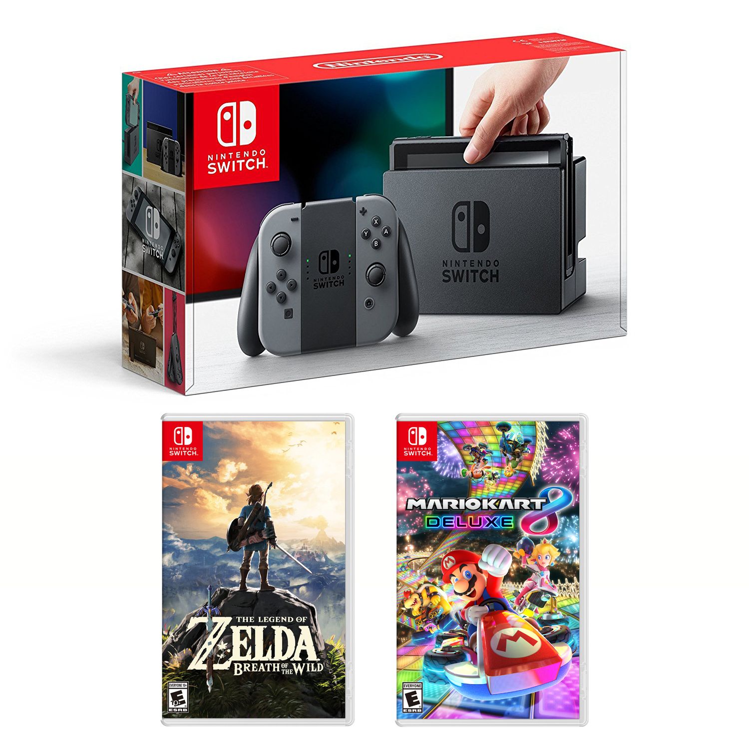 nintendo switch mario kart 8 deluxe bundle