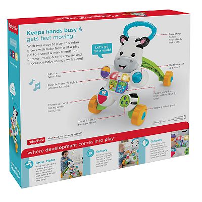 Fisher price learn with me zebra walker instructions online