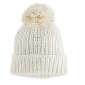 Women's SO® Firework Twinkle Pom-Pom Beanie