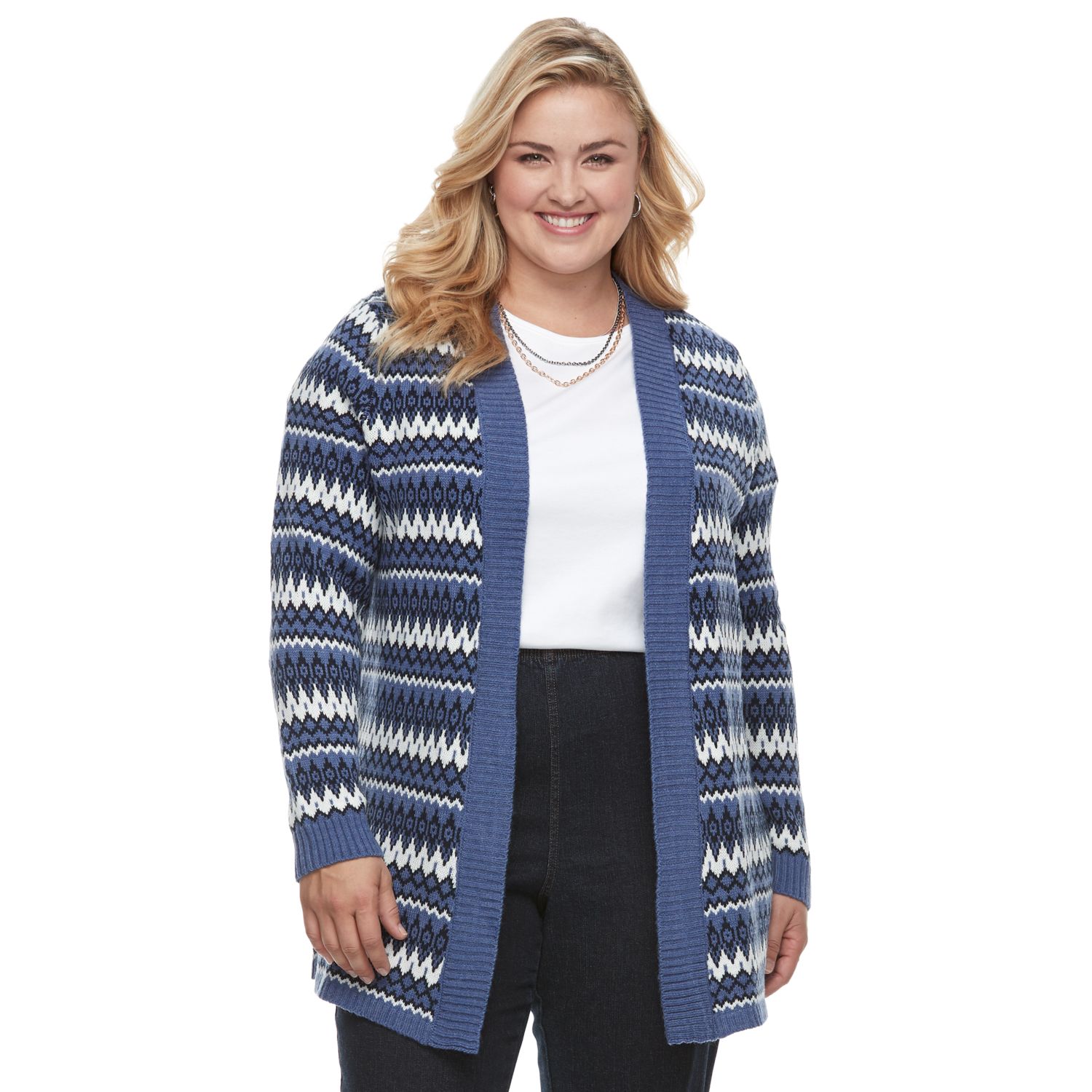 kohls plus size cardigans