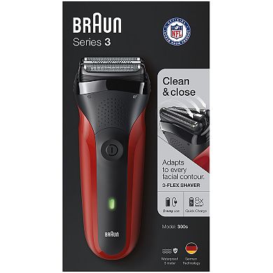 Braun 300s Men's Red Series 3 Shaver
