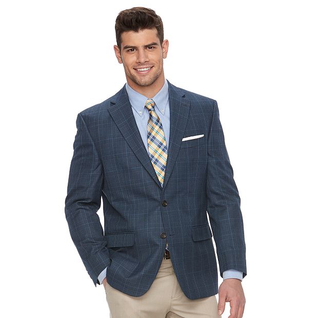 Men s Chaps Patterned Classic Fit Sport Coat