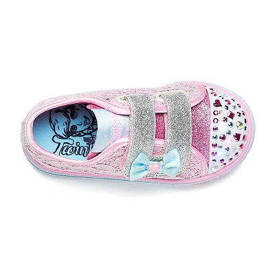 Skechers Twinkle Toes Shuffles Toddler Girls' Light Up Sneakers