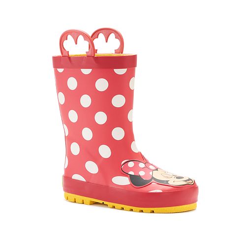 Western Chief Disney's Minnie Mouse Toddler Girls' Waterproof Rain Boots