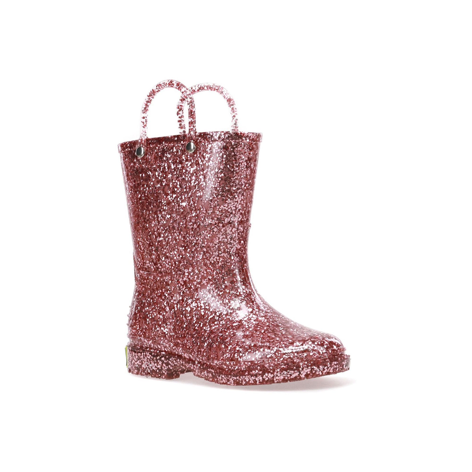 Western Chief Glitter Toddler Girls Waterproof Rain Boots, Toddler Girls,