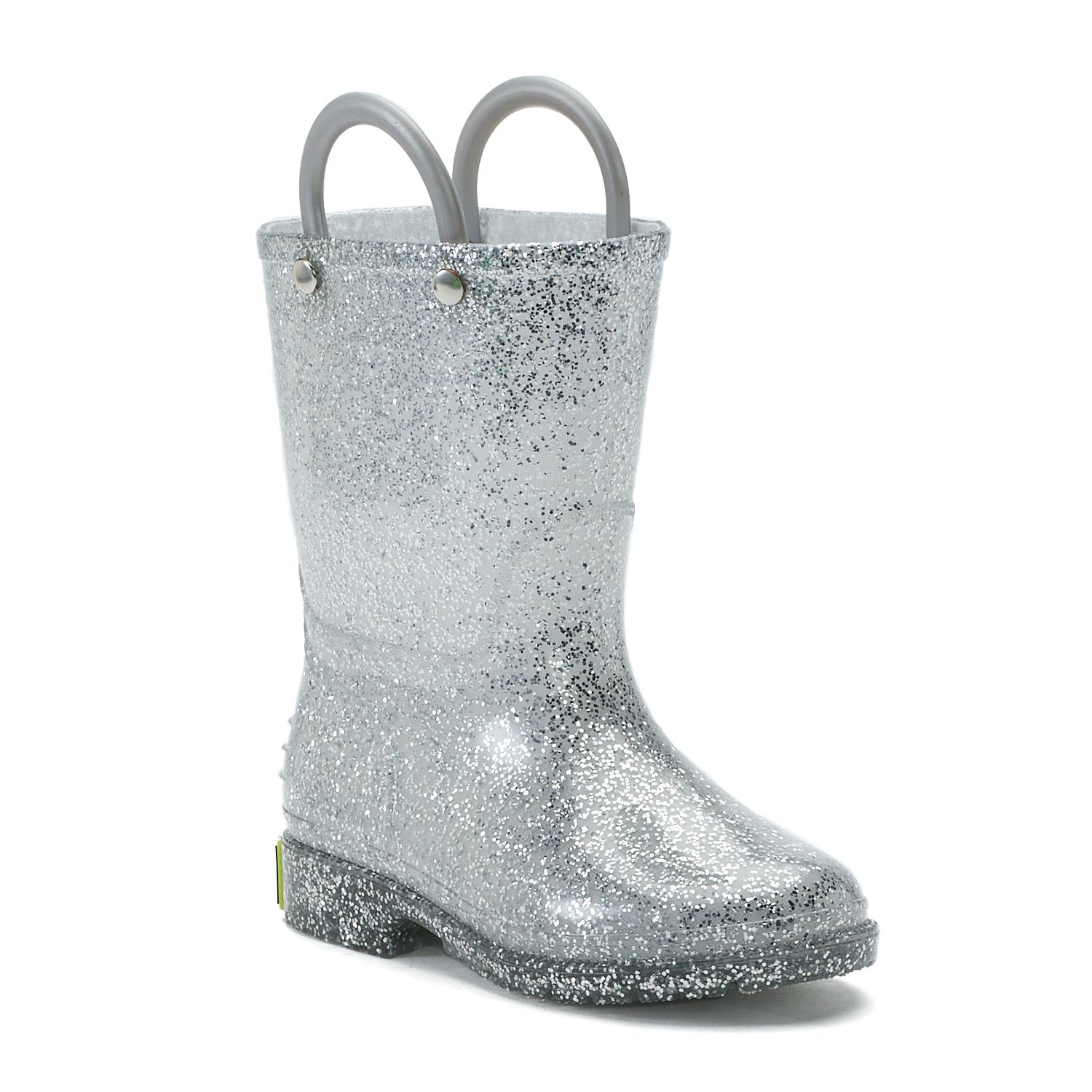 girls glitter rain boots