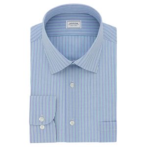 Men's Arrow Athletic-Fit Solid Wrinkle-Free Spread-Collar Dress Shirt
