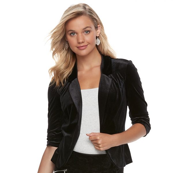 Juniors' Candies® Velvet Blazer