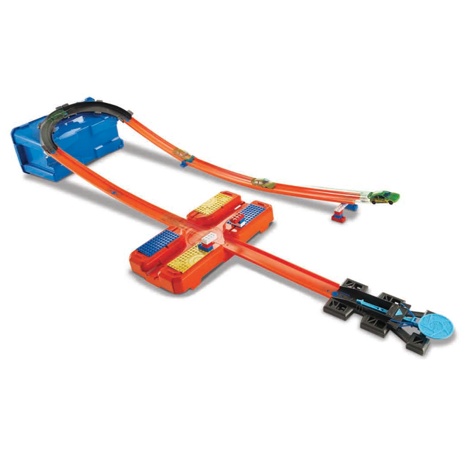 hot wheels track builder track & brick pack playset