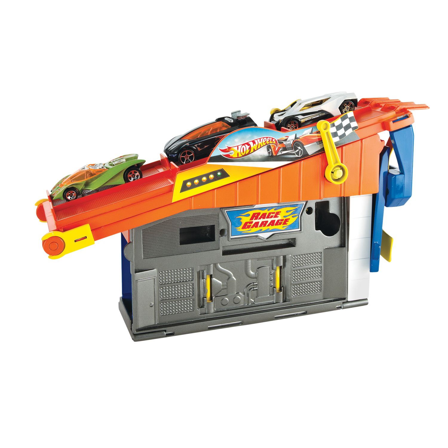 hot wheels rooftop race garage playset